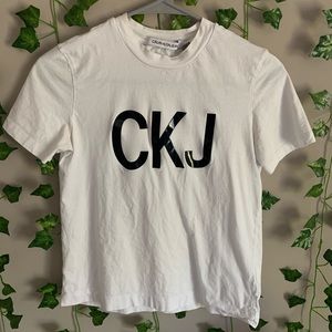 Calvin Klein basic white tee